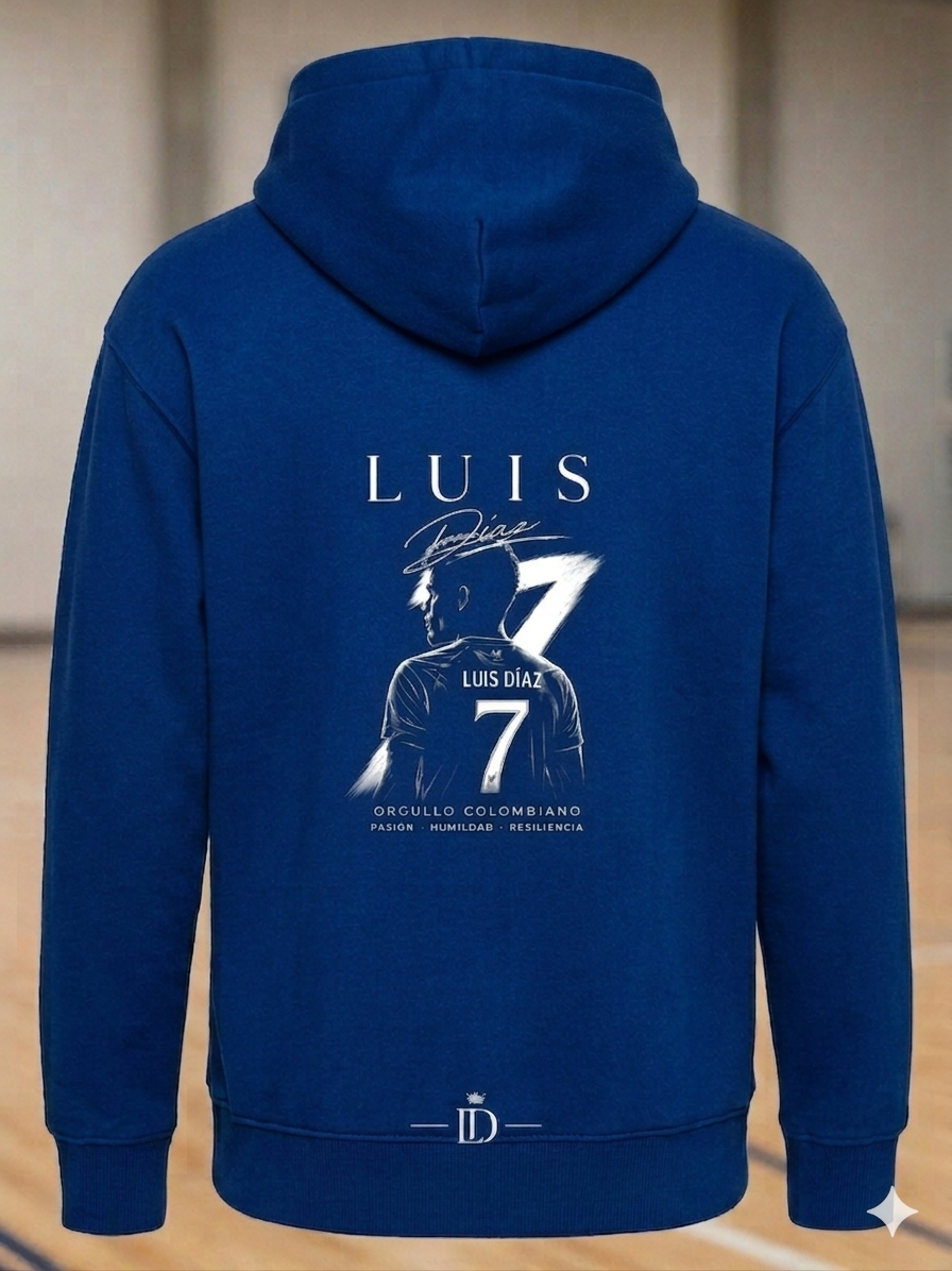 Hoodie Niños Luis Díaz #7 – Orgullo Colombiano
