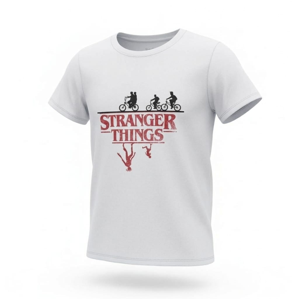 Camiseta Hombre The Upside Down – Dimensión Gato