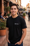 Camiseta Hombre Negra Sonora del Gato