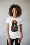 Camiseta Mujer Blanca Bob Marley