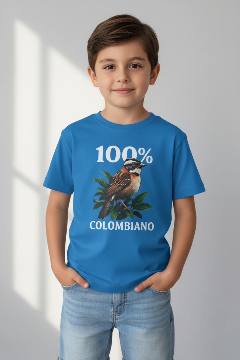 Camiseta Niños Copetón Colombiano