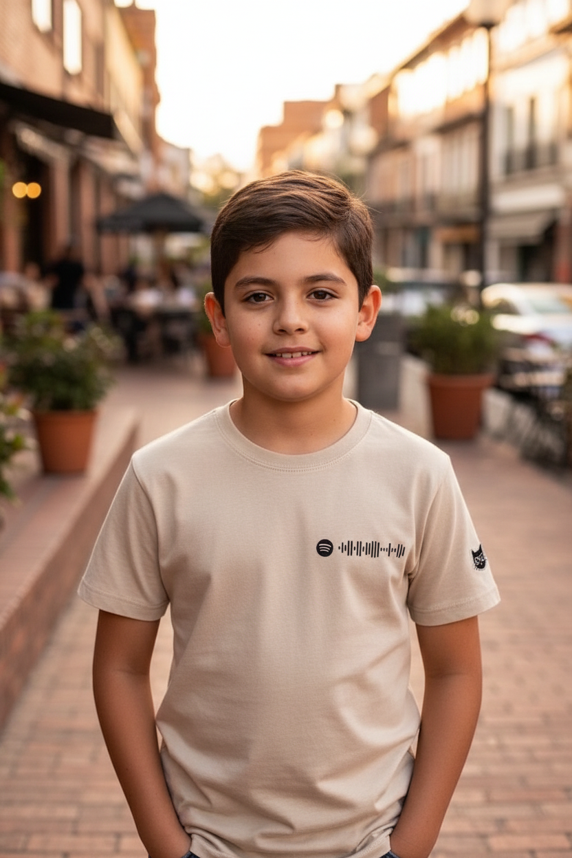 Camiseta Niños Beige Sonora del Gato