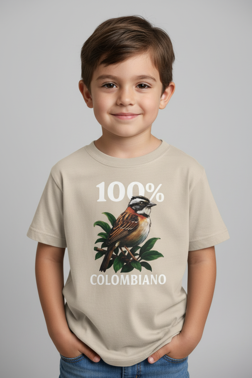 Camiseta Niños Copetón Colombiano