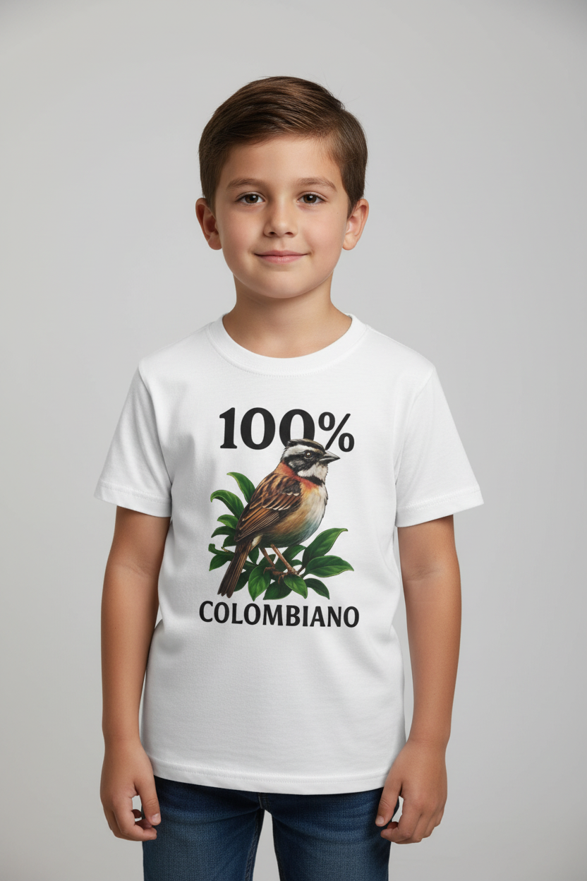 Camiseta Niños Copetón Colombiano