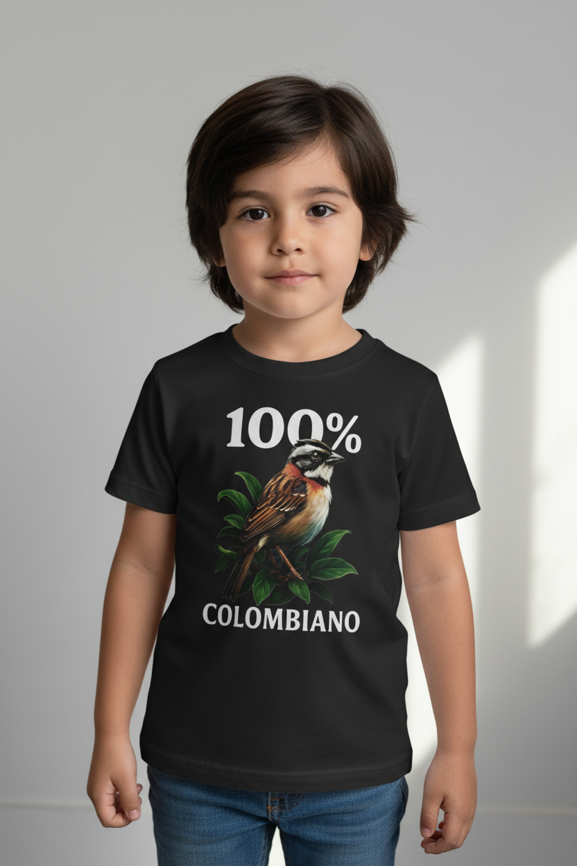 Camiseta Niños Copetón Colombiano