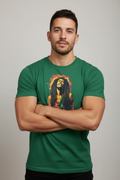 Camiseta Verde Modelo Bob Marley