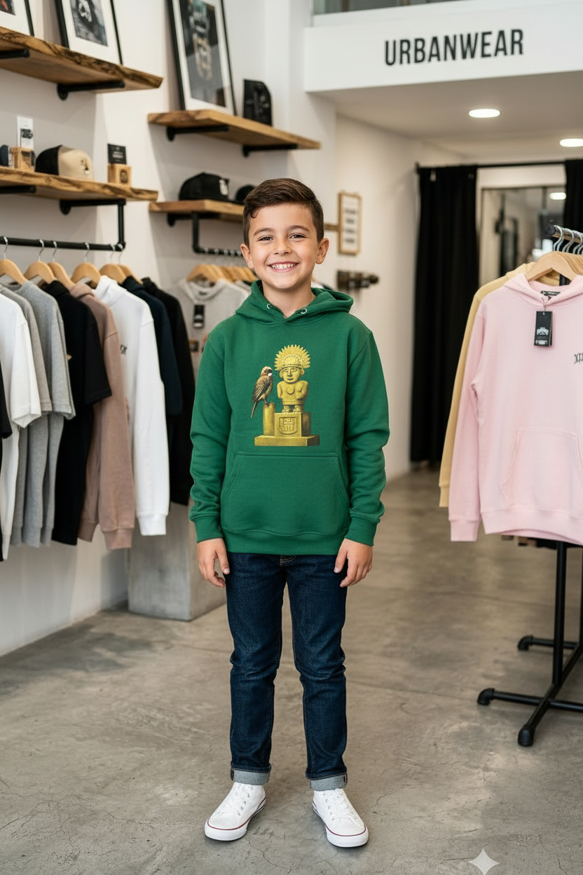 Hoodie Niños Copetón y Zipa