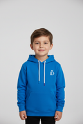 Hoodie niños frontal azul