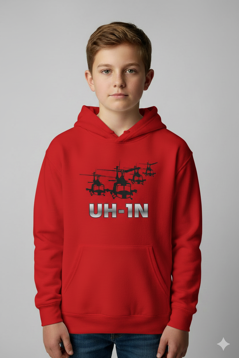 Hoodie UH-1N Niños Rojo