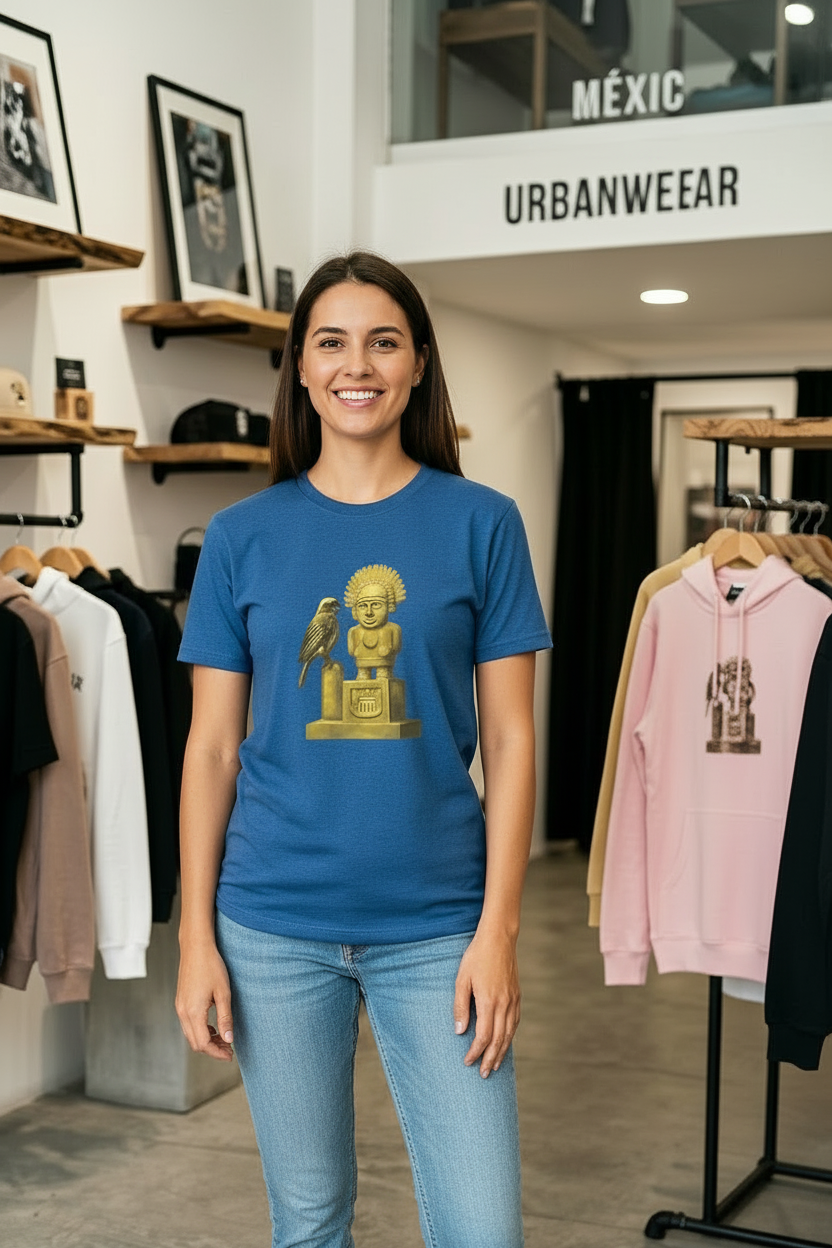 Camiseta Dama Copetón y Zipa - Azul