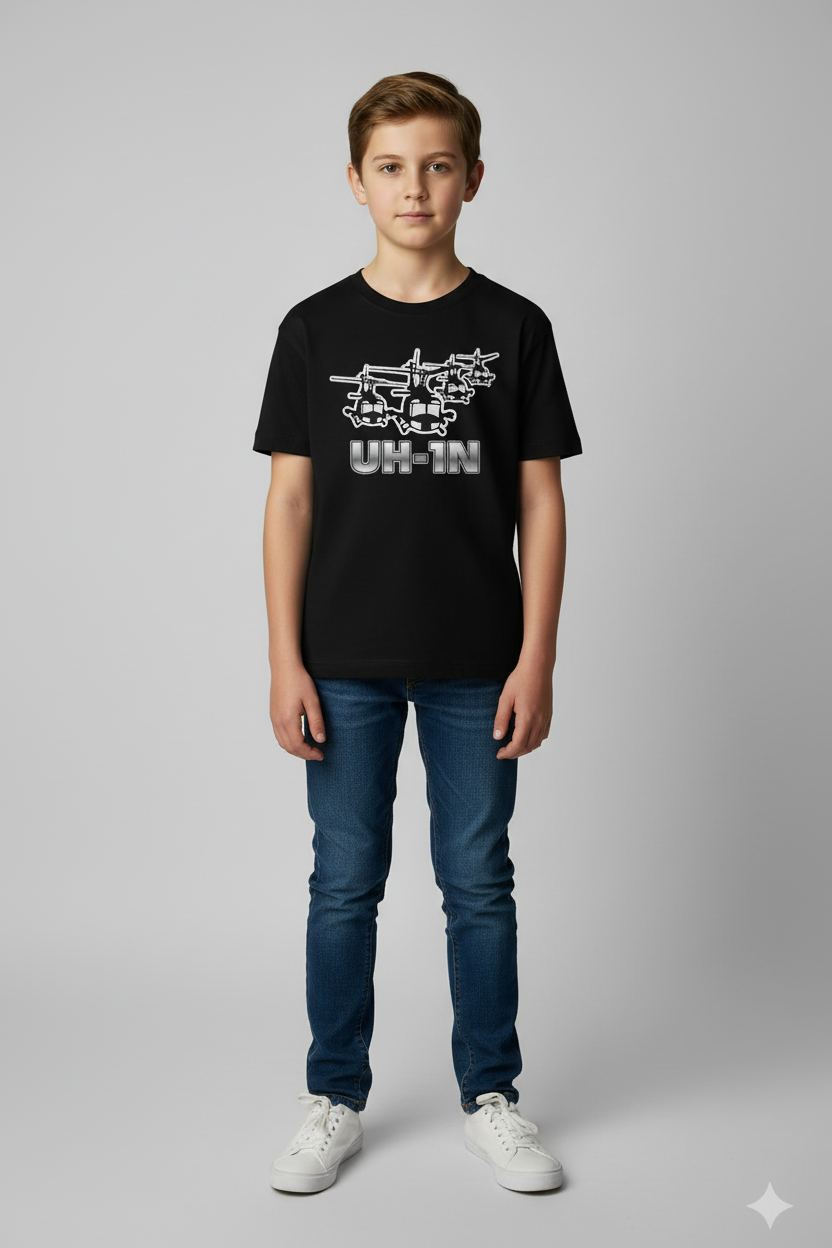 Camiseta UH-1N Niños Negro