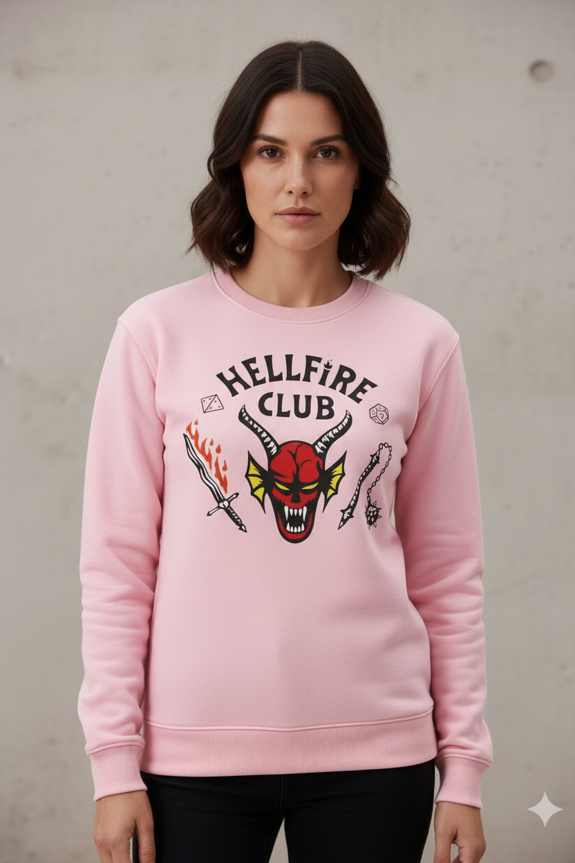 Saco Cuello Redondo Hellfire Club Rosa Dama