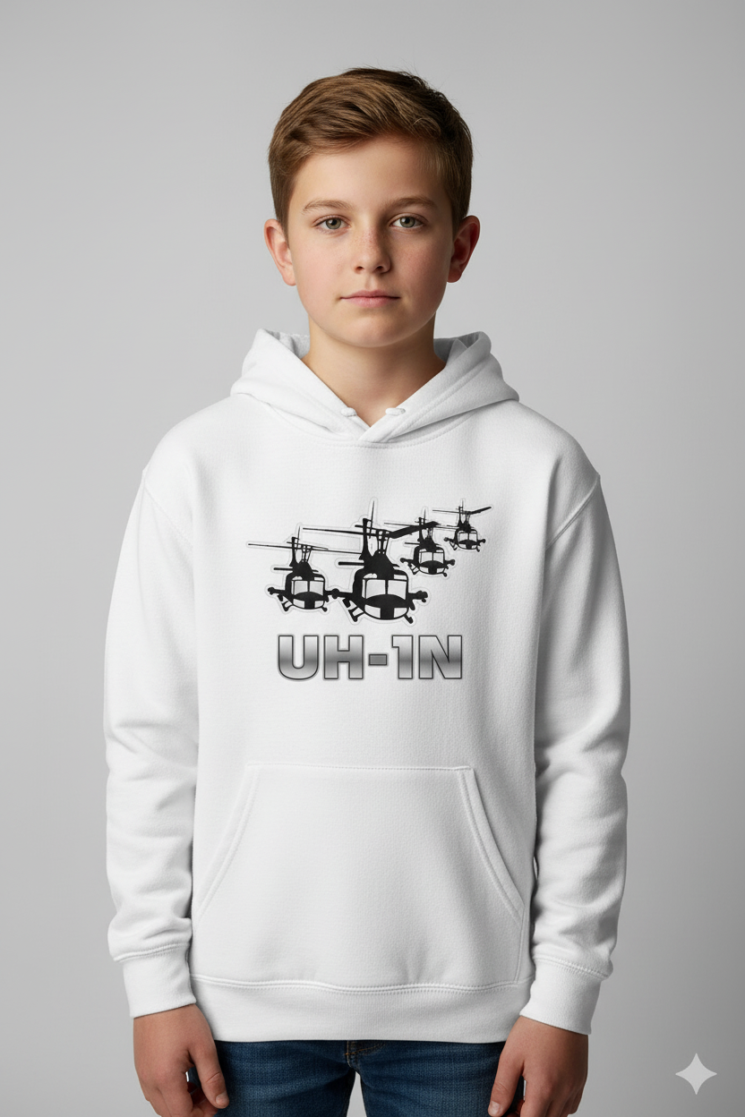 Hoodie UH-1N Niños Blanco