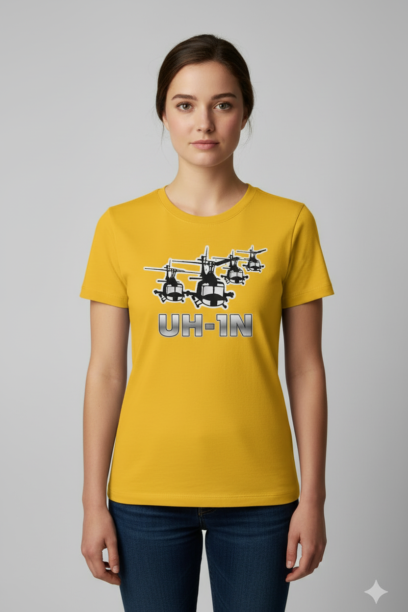 Camiseta UH-1N Dama Amarillo