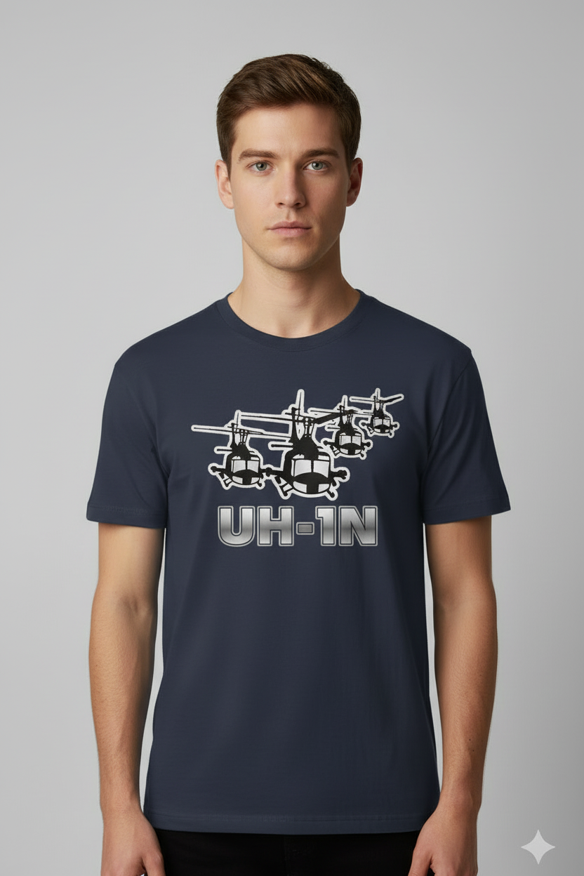 Camiseta UH-1N Hombre Azul Marino