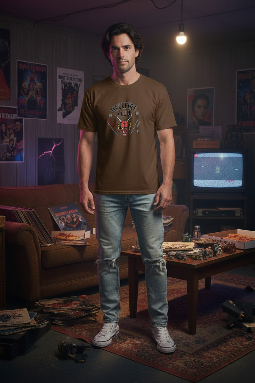 Camiseta Oversize Hellfire Club Café