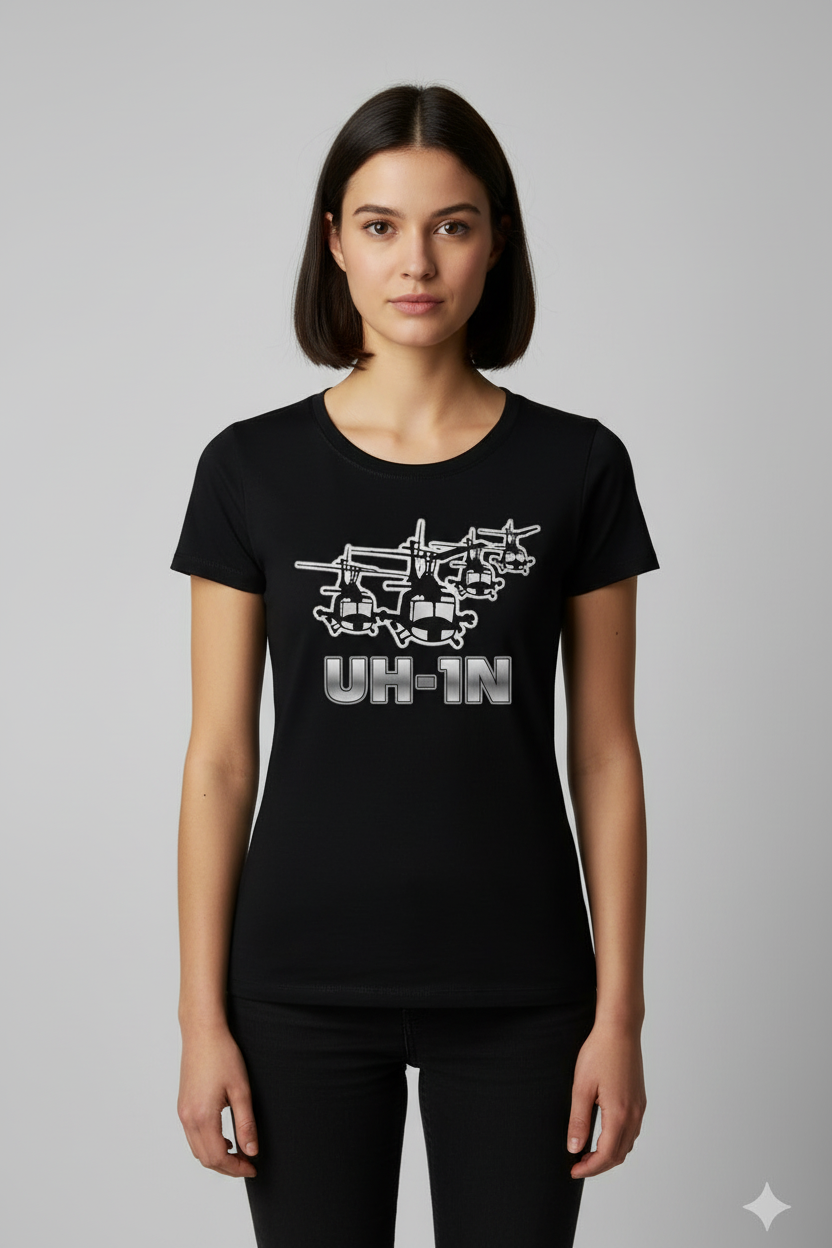 Camiseta UH-1N Dama Negro