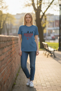 Camiseta Dama Slim The Upside Down – Dimensión Gato