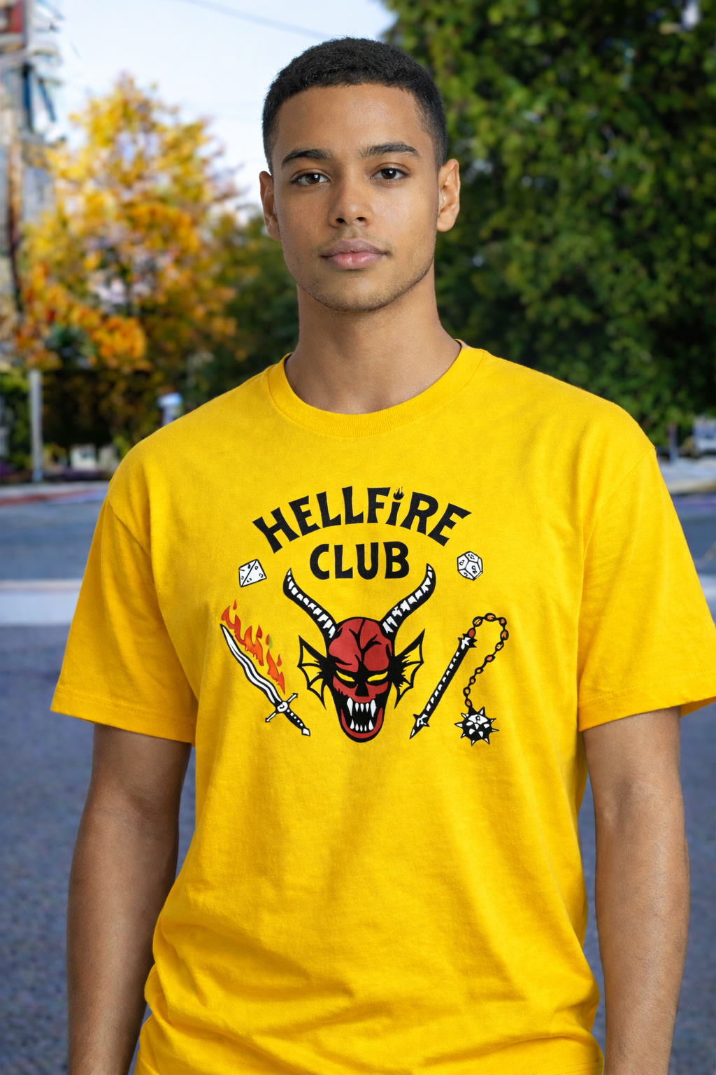 Camiseta Hombre Hellfire Club – Dimensión Gato