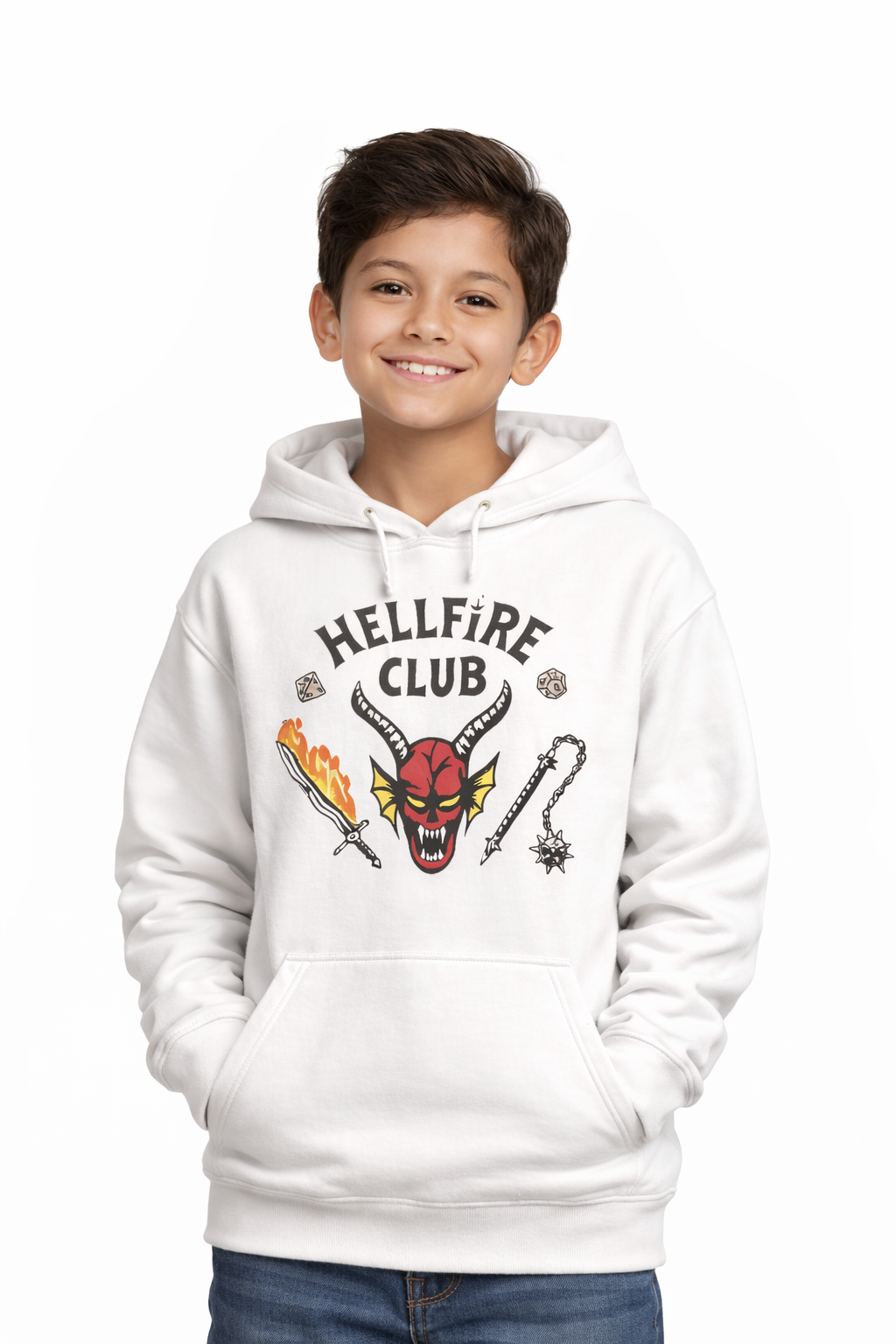 Hoodie Niños Hellfire Club – Dimensión Gato
