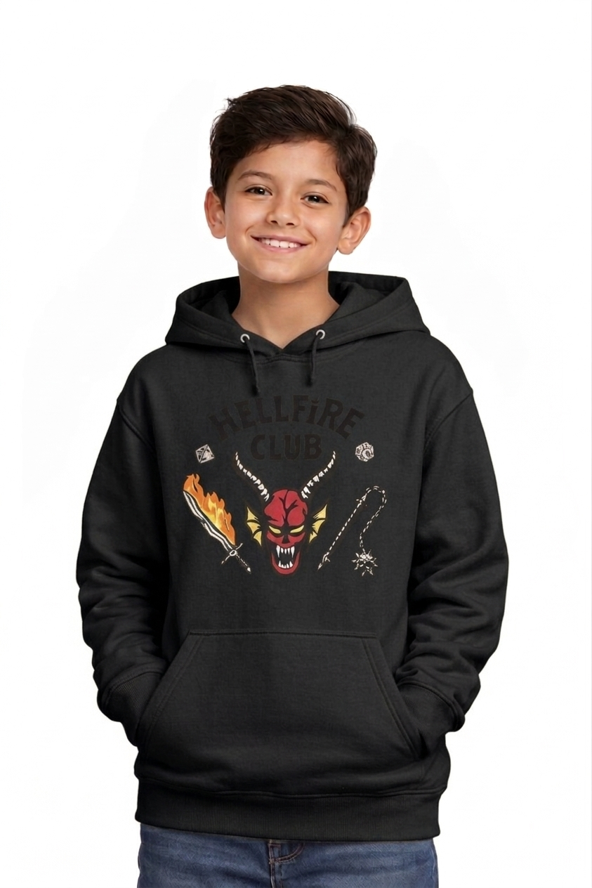 Hoodie Niños Hellfire Club – Dimensión Gato