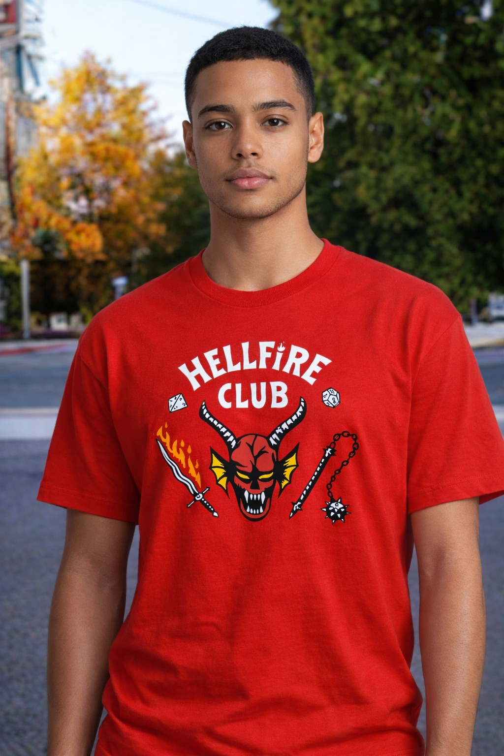 Camiseta Hombre Hellfire Club – Dimensión Gato