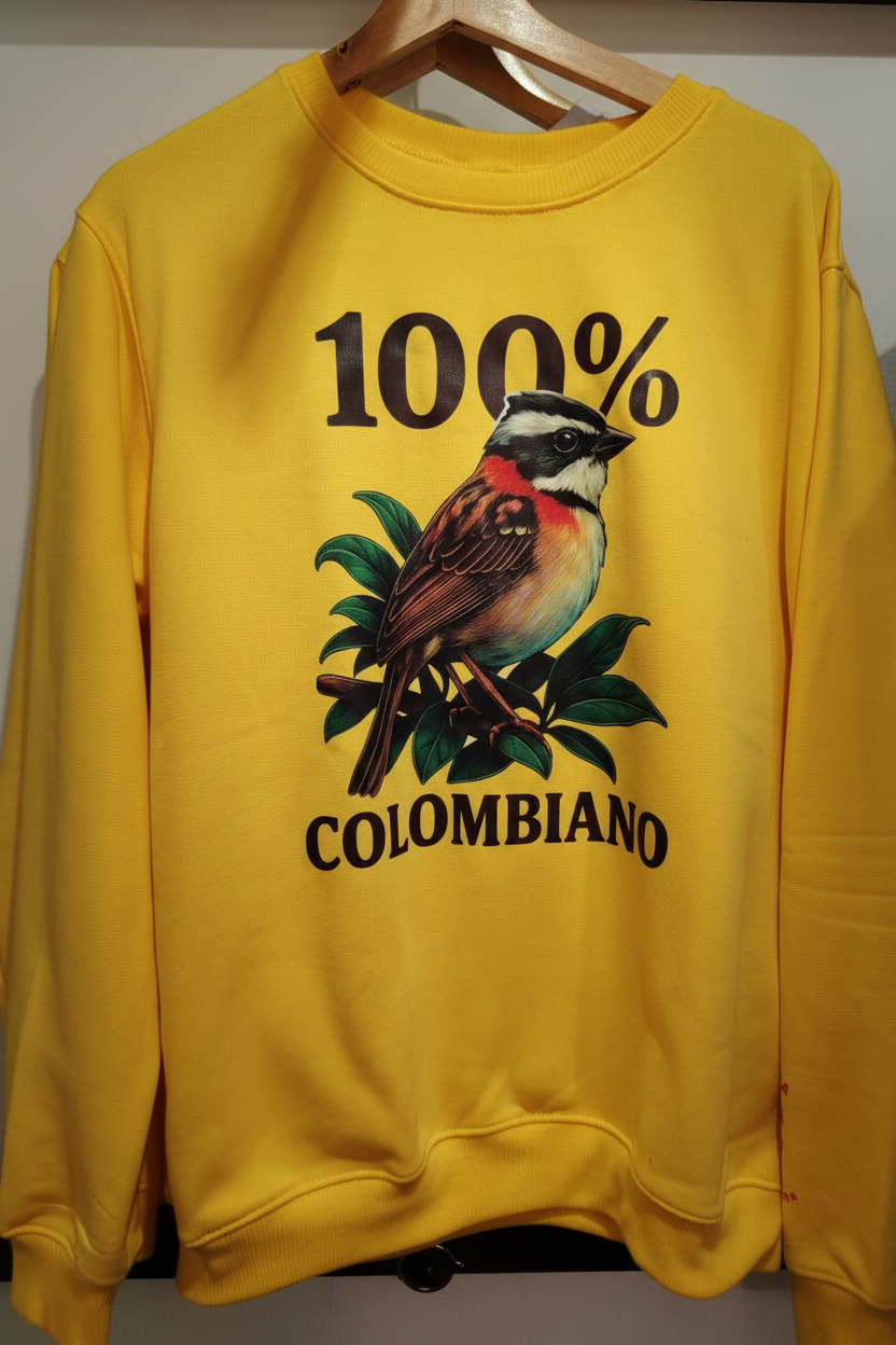Saco Cuello Redondo Copetón Colombiano (Adultos)