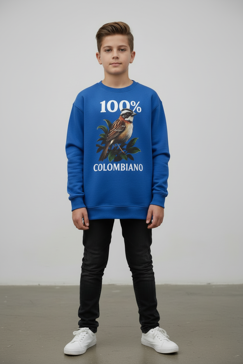 Saco Niño Cuello Redondo Copetón Colombiano