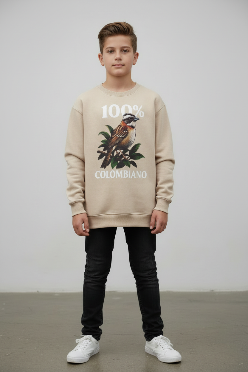 Saco Niño Cuello Redondo Copetón Colombiano