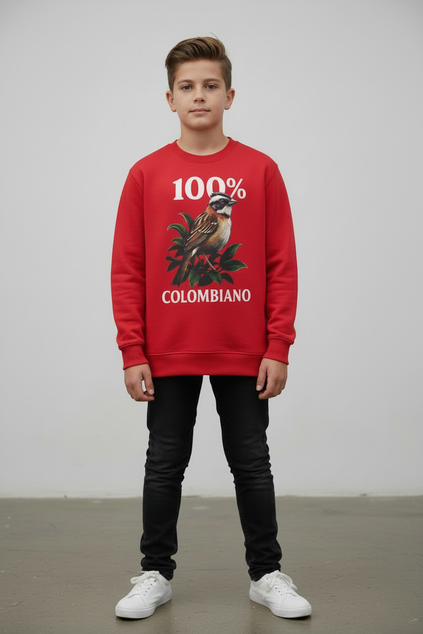 Saco Niño Cuello Redondo Copetón Colombiano