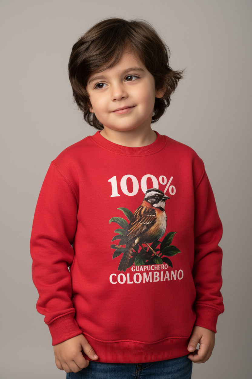 Saco Niño Cuello Redondo Copetón Colombiano