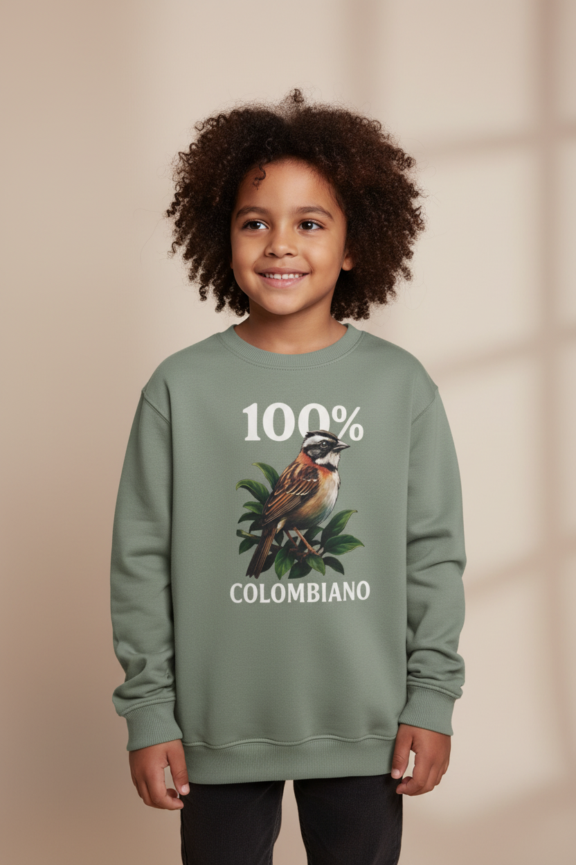 Saco Niño Cuello Redondo Copetón Colombiano